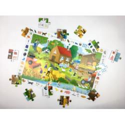 Puzzle obserwacyjne Na Wsi KAPITAN NAUKA