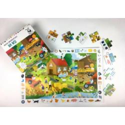 Puzzle obserwacyjne Na Wsi KAPITAN NAUKA