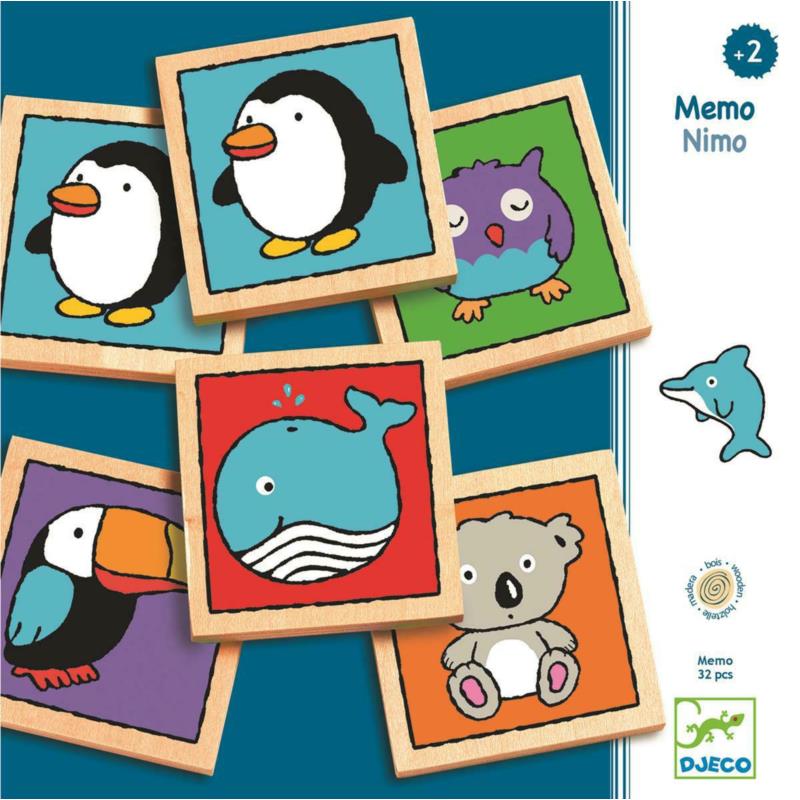 Drewniane Memo Nimo DJ01637 DJECO Drewniane Memo Nimo DJ01637 DJECO