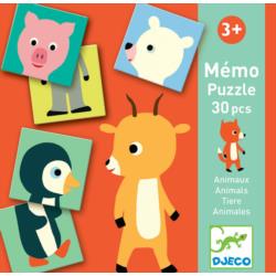 Gra edukacyjna Memo Animo Puzzle DJ08126 DJECO