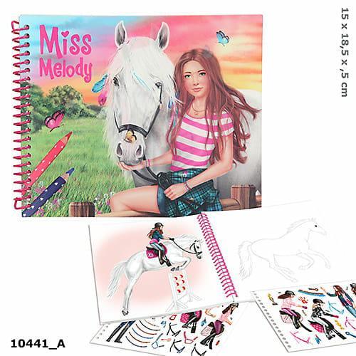 Kolorowanka z naklejkami MISS MELODY DEPESCHE