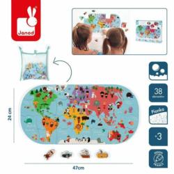 Puzzle do kąpieli Mapa Świata JANOD