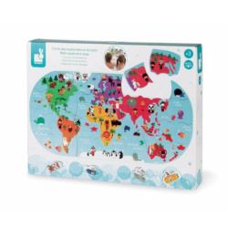 Puzzle do kąpieli Mapa Świata JANOD