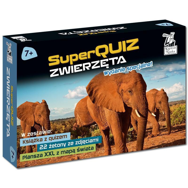 Pakiet SuperQuiz Zwierzęta KAPITAN NAUKA Pakiet SuperQuiz Zwierzęta KAPITAN NAUKA