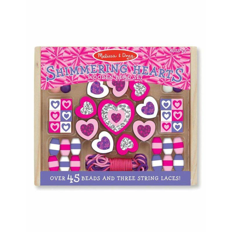 Zestaw koralików Mieniące się serduszka 19495 MELISSA & DOUG