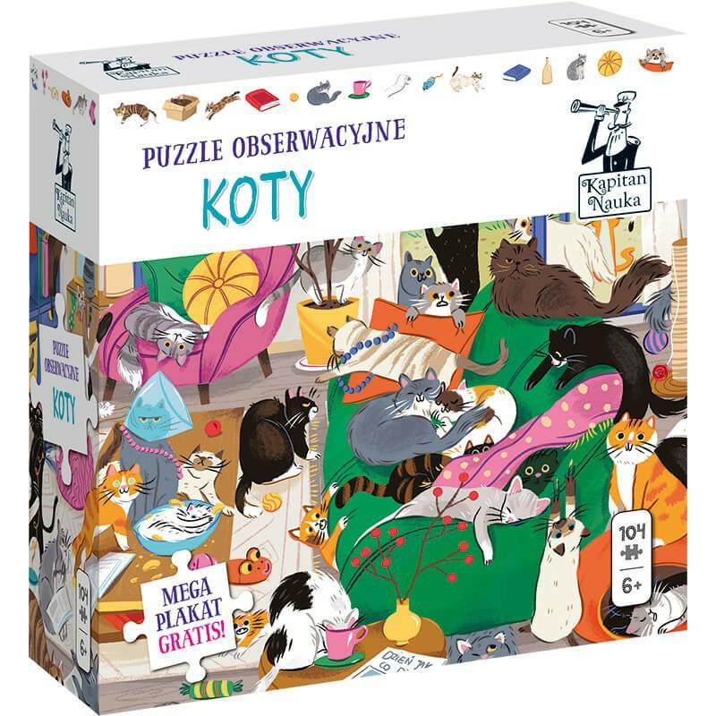 Puzzle obserwacyjne Koty KAPITAN NAUKA Puzzle obserwacyjne Koty KAPITAN NAUKA