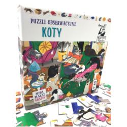 Puzzle obserwacyjne Koty KAPITAN NAUKA