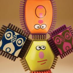 Spinaroos – klocki jeżyki z buźkami B.toys