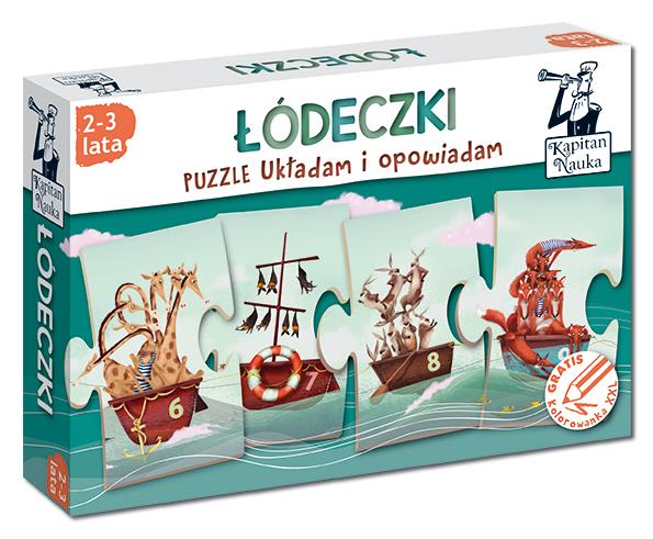 Puzzle Łódeczki KAPITAN NAUKA Puzzle Łódeczki KAPITAN NAUKA
