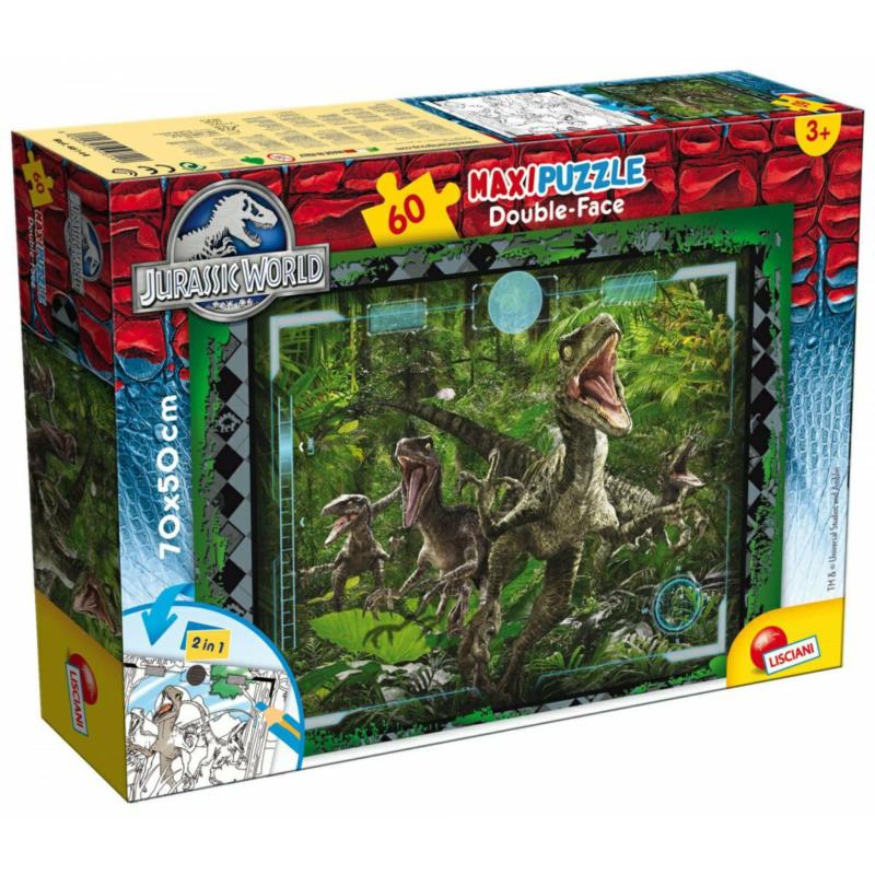 Puzzle dwustronne 60el. Park Jurajski LISCIANI Puzzle dwustronne 60el. Park Jurajski LISCIANI