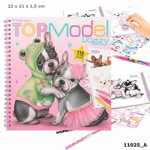 Szkicownik z naklejkami Doggy TOP MODEL DEPESCHE