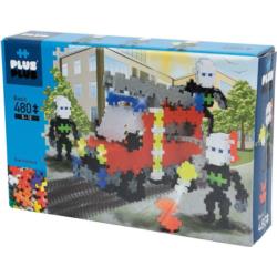 Klocki PLUS PLUS 480 Wóz strażacki mini basic