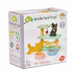 Drewniane figurki Kotki TENDER LEAF TOYS