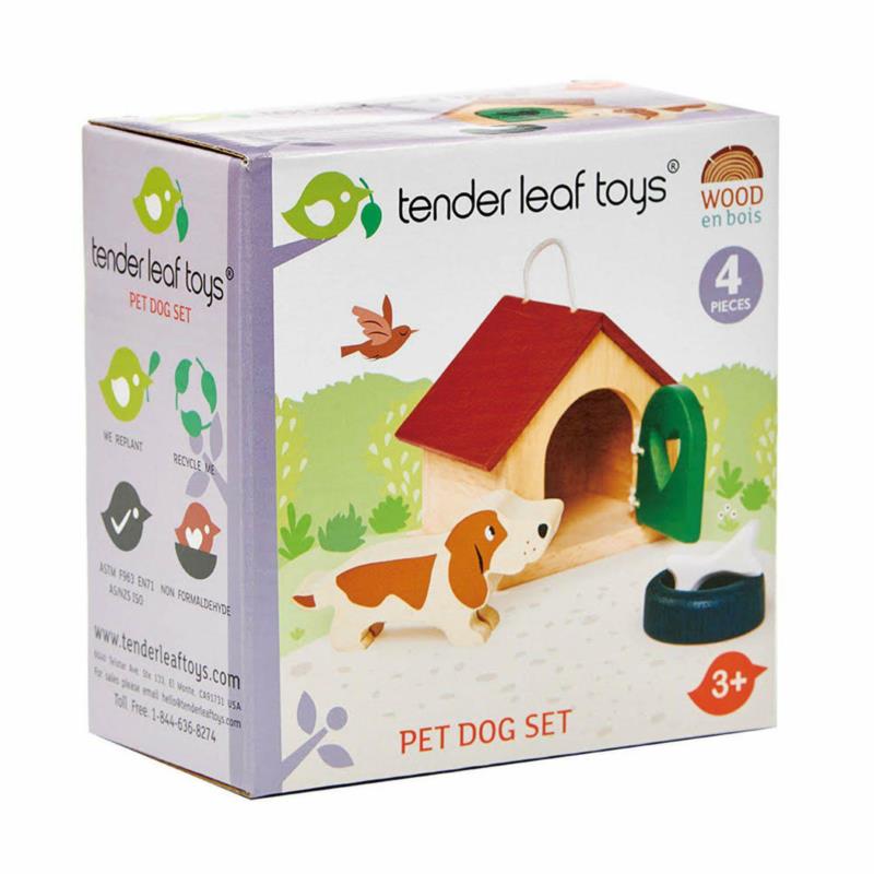 Drewniane figurki Pieski TENDER LEAF  TOYS