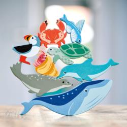 Drewniane figurki Zwierzęta morskie  TENDER LEAF TOYS