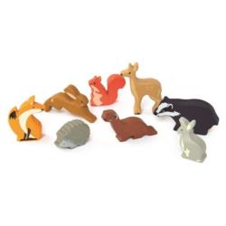 Drewniane figurki Leśne Zwierzęta TENDER LEAF TOYS