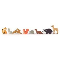 Drewniane figurki Leśne Zwierzęta TENDER LEAF TOYS