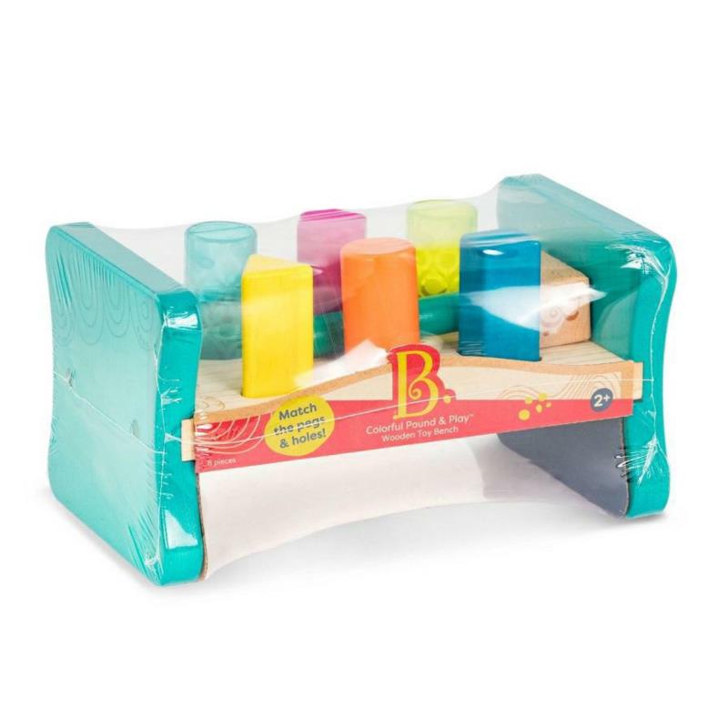 Drewniana przebijanka z młoteczkiem  B.Toys