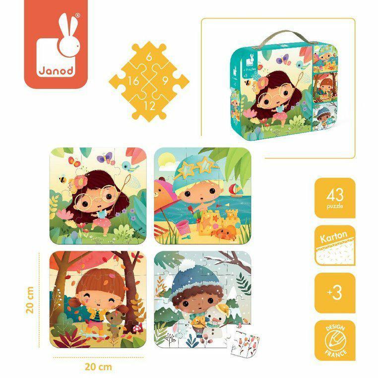 Puzzle w walizce Wyprawa po skarb JANOD