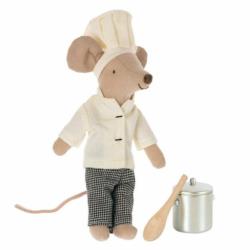Myszka Szef Kuchni z chochlą MAILEG Chef Mouse with Soup Pot and Spoon