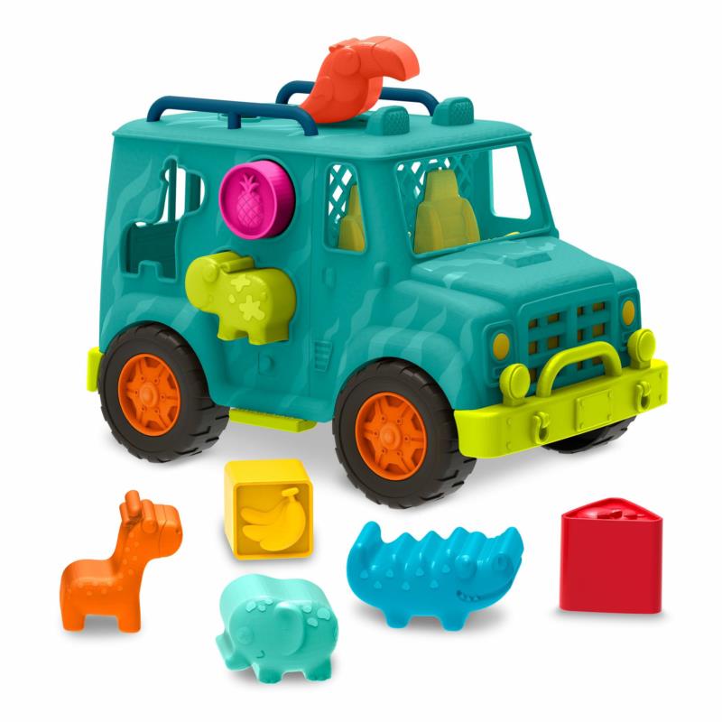 Ciężarówka ratunkowa dla zwierząt B.TOYS z sorterem - Rollin’ Animal Rescue Ciężarówka ratunkowa dla zwierząt B.TOYS z sorterem - Rollin’ Animal Rescue