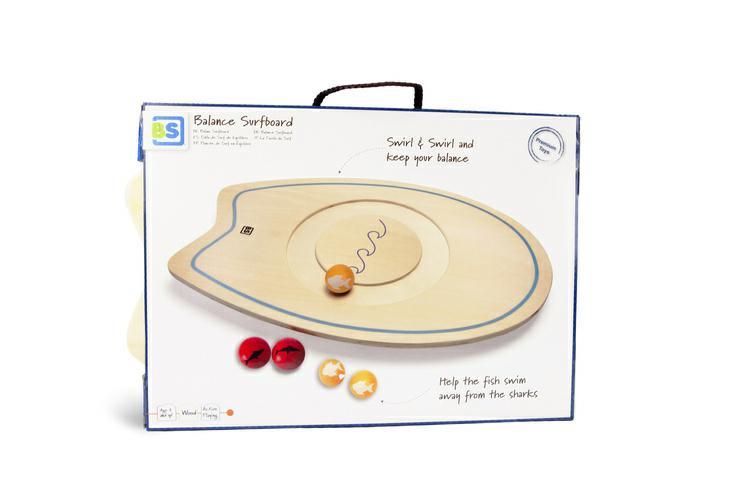 Drewniana deska balansująca z kulkami XL BS TOYS Drewniana deska balansująca z kulkami XL BS TOYS